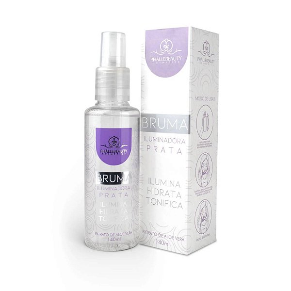 BRUMA FIXADORA ILUMINADORA PRATA PHALLEBEAUTY