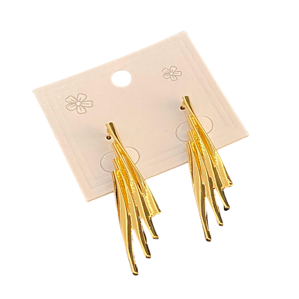 PAR DE BRINCOS ASA DOURADO