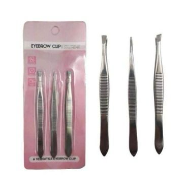 KIT 3 PINÇAS PARA SOBRANCELHAS