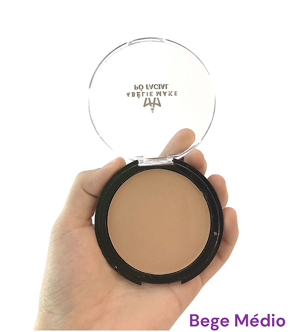 PÓ COMPACTO ABÉLIE MAKE - BEGE MÉDIO