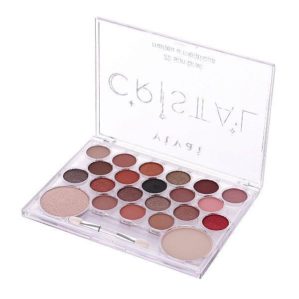 PALETA DE SOMBRAS C/22 CORES CRISTAL VIVAI