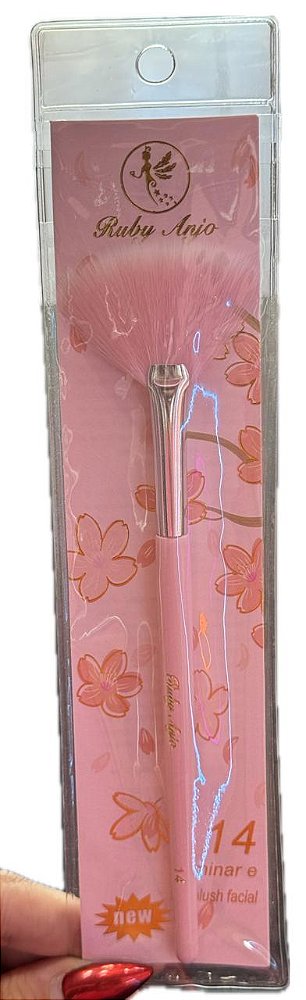 PINCEL PARA ILUMINADOR LEQUE RUBY ANJO RA-499-14