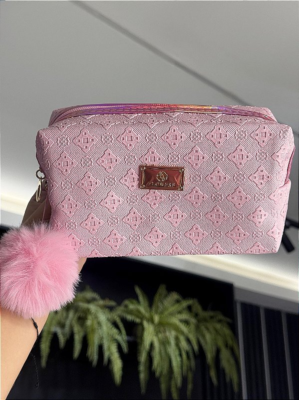 NECESSAIRE COURINO COM POMPOM