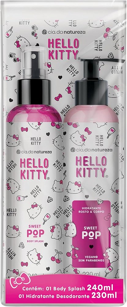 KIT BODY SPLASH + HIDRATANTE SWEET POP HELLO KITTY