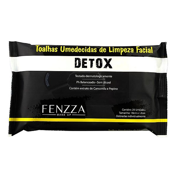 LENÇO DEMAQUILANTE DETOX FENZZA