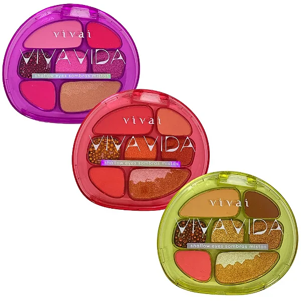 PALETA DE SOMBRAS VIVA VIDA SHALOW EYES VIVAI - TOM B