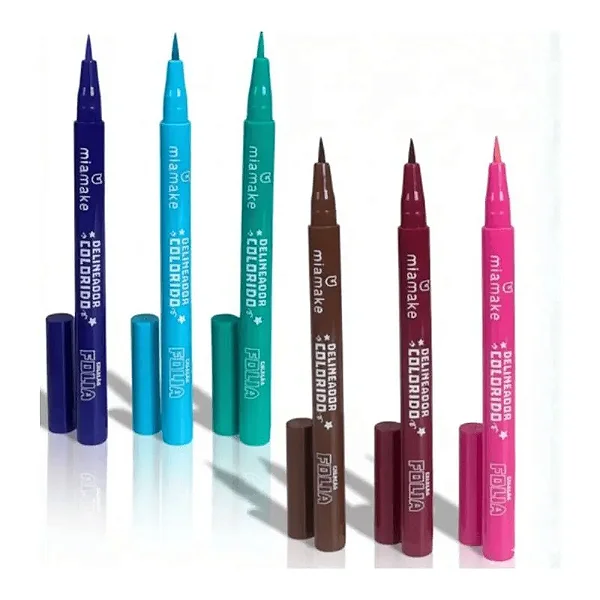 CANETA DELINEADORA COLORIDA FOLIA MIA MAKE