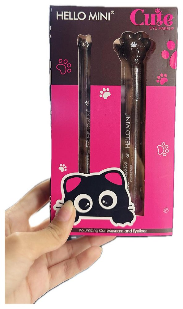 RÍMEL + DELINEADOR CAT HELLO MINI