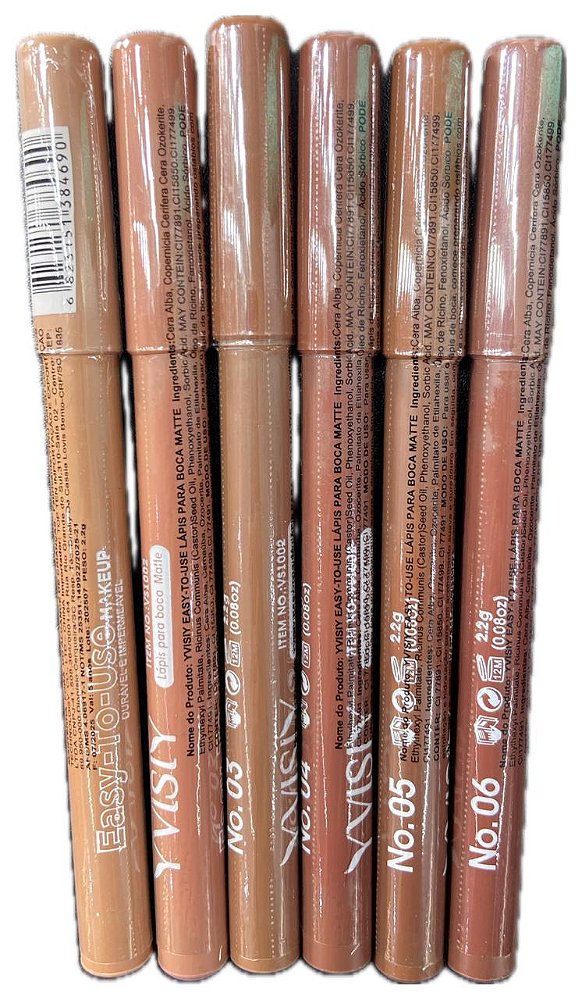 LÁPIS LABIAL TONS MARRONS YVISIY
