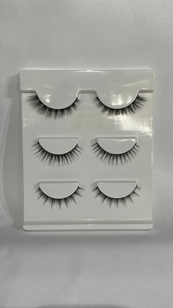 CARTELA DE CÍLIOS C/ 3 QBELA MANUELA - QBM667-10