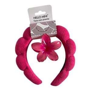 TIARA NUVEM COM PRESILHA HELLO MINI