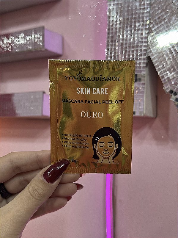 SACHÊ MÁSCARA FACIAL OURO