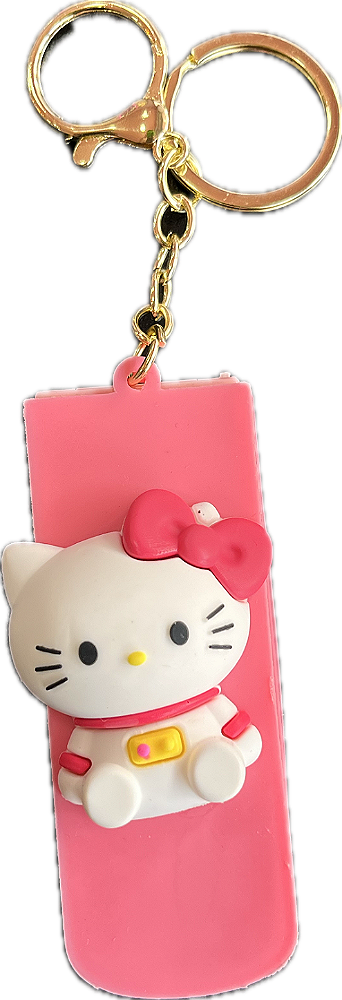 CHAVEIRO COM ESPELHO E PENTE HELLO KITTY