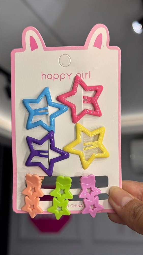 KIT BROCHE DE CABELO ESTRELINHA
