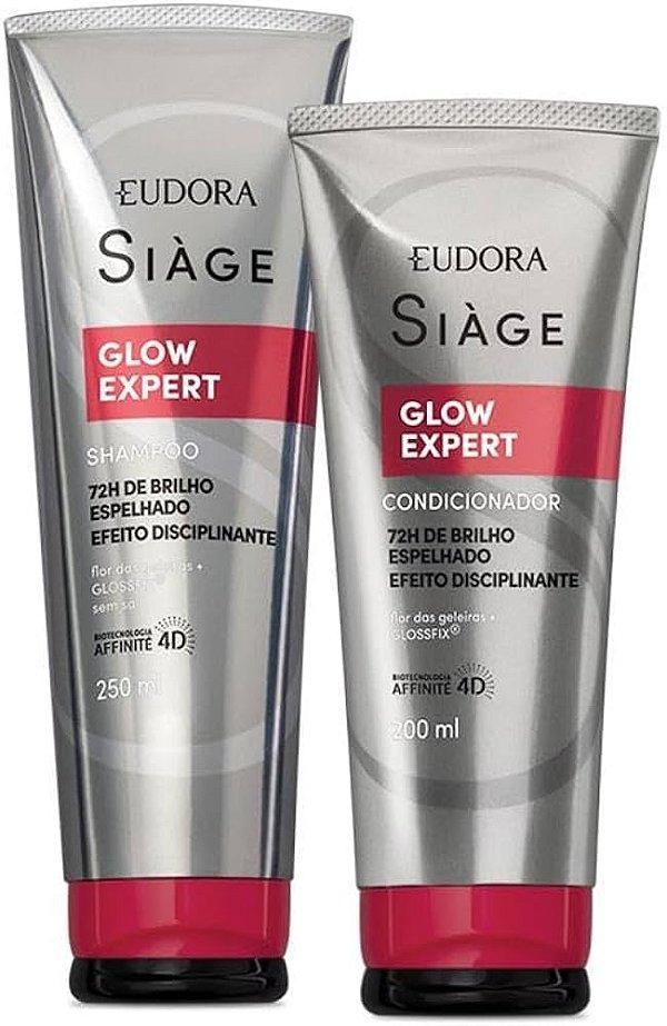 KIT SHAMPOO+CONDICIONADOR GLOW EXPERT EUDORA SIAGE