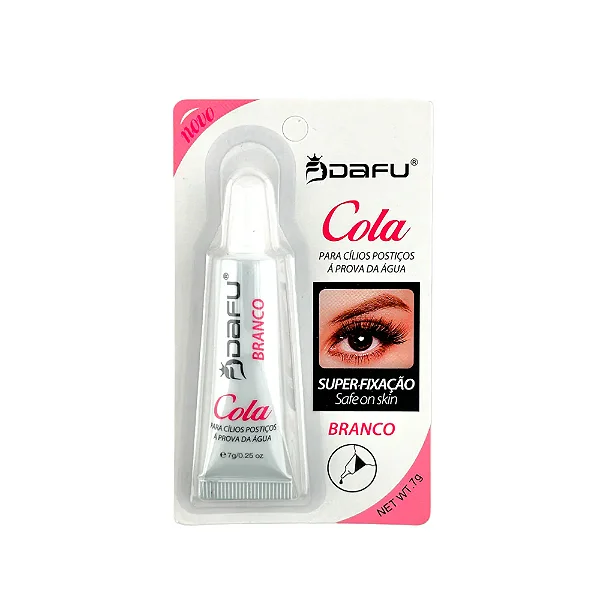 COLA PARA CÍLIOS BRANCA DAFU