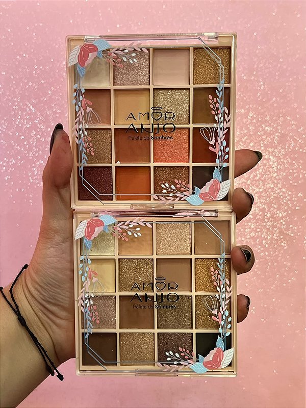 PALETA DE SOMBRAS 16 CORES AMOR ANJO