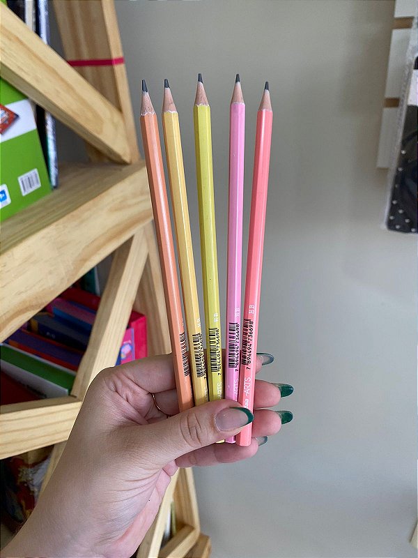 Lápis HB tons pastéis
