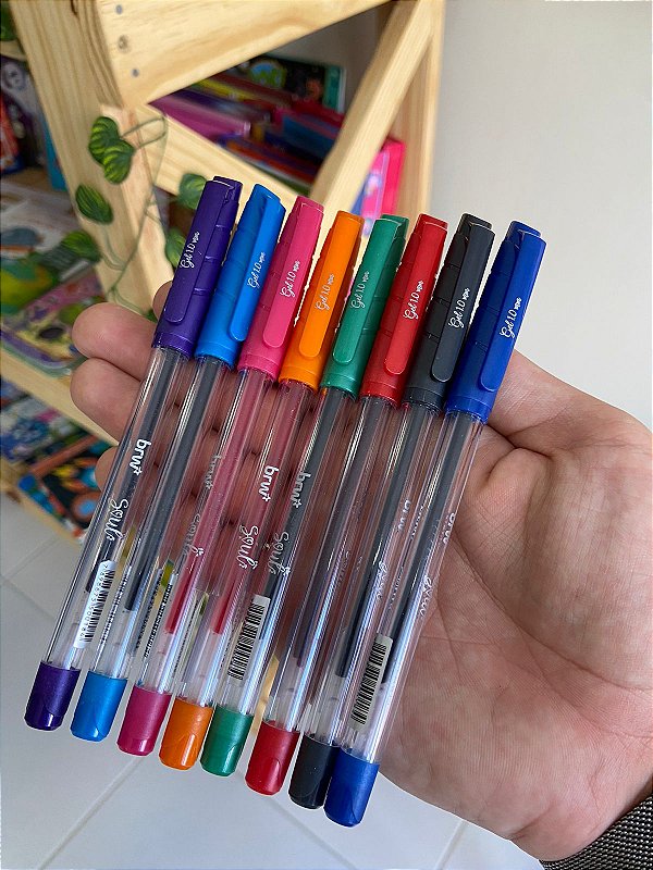 Caneta Gel Colorida BRW