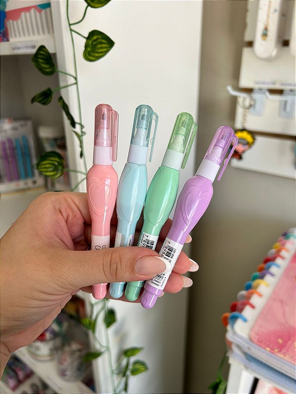 Mini Caneta Corretiva Tons Pastéis BRW