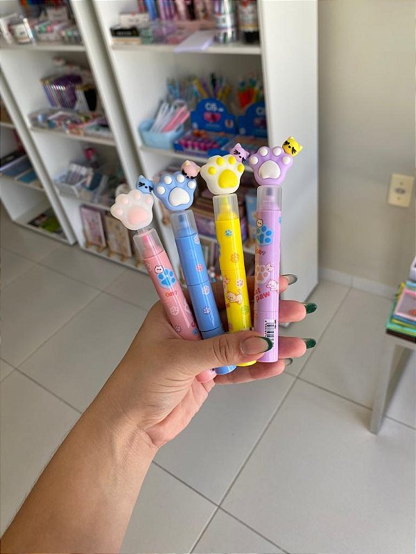 Marca texto 3 em 1 Patinha