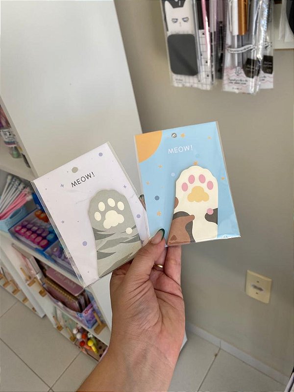 Bloco autoadesivo Patinhas