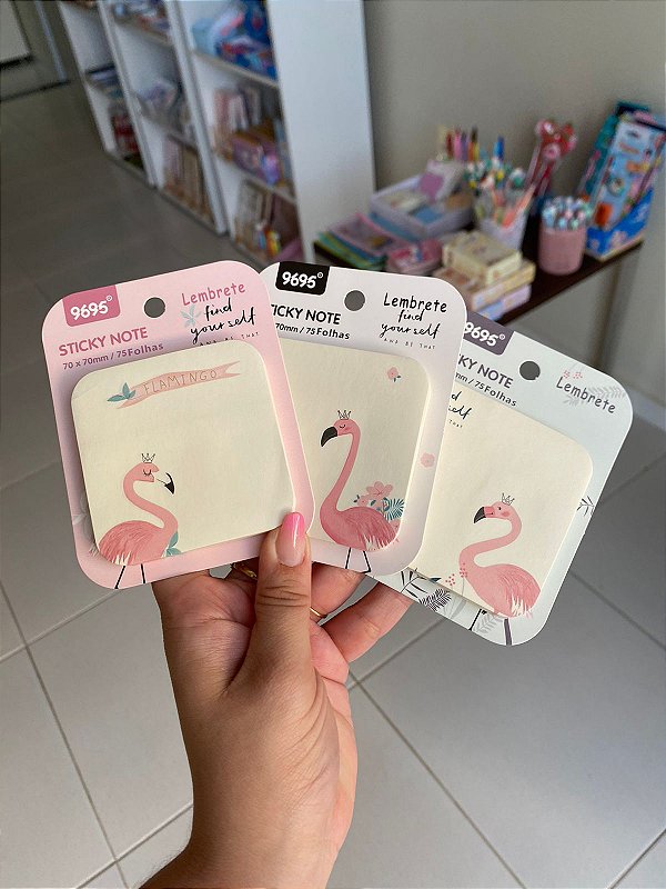 Bloco autoadesivo Flamingo
