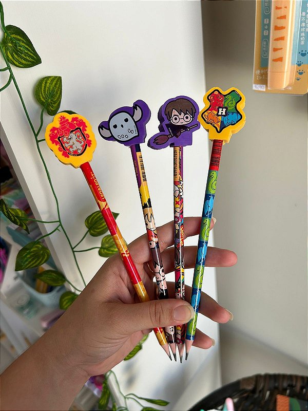 Lápis HB c/ borracha Harry Potter