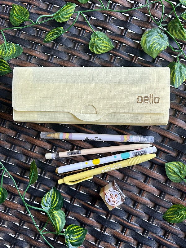 Kit Estojo Básico Amarelo