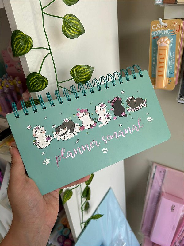 Planner Semanal de Mesa Gatinhos