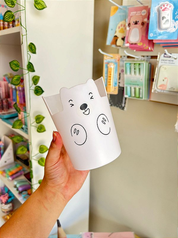 Porta Canetas e Celular Ursinho