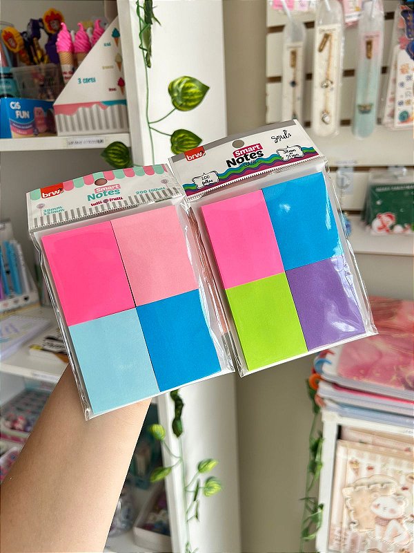 Bloco Autoadesivo Smart Notes Color BRW