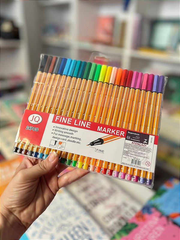 Kit 24 Canetas Fine Line