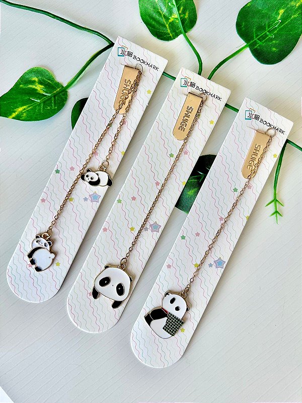 Marca Página Metálico Panda