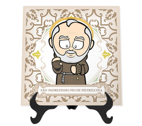 Azulejo Decorado São Padre Pio