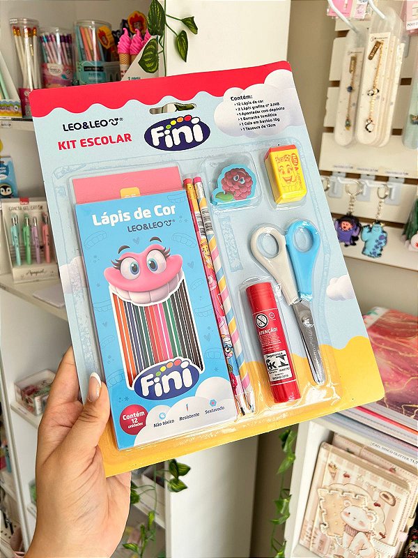 Kit Escolar Fini 18 Itens