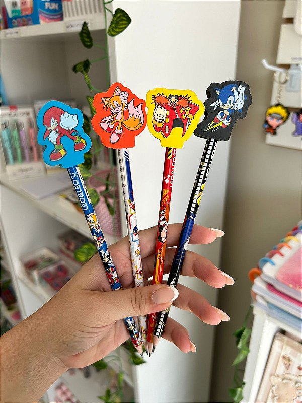 Lápis HB Com Borracha Sonic