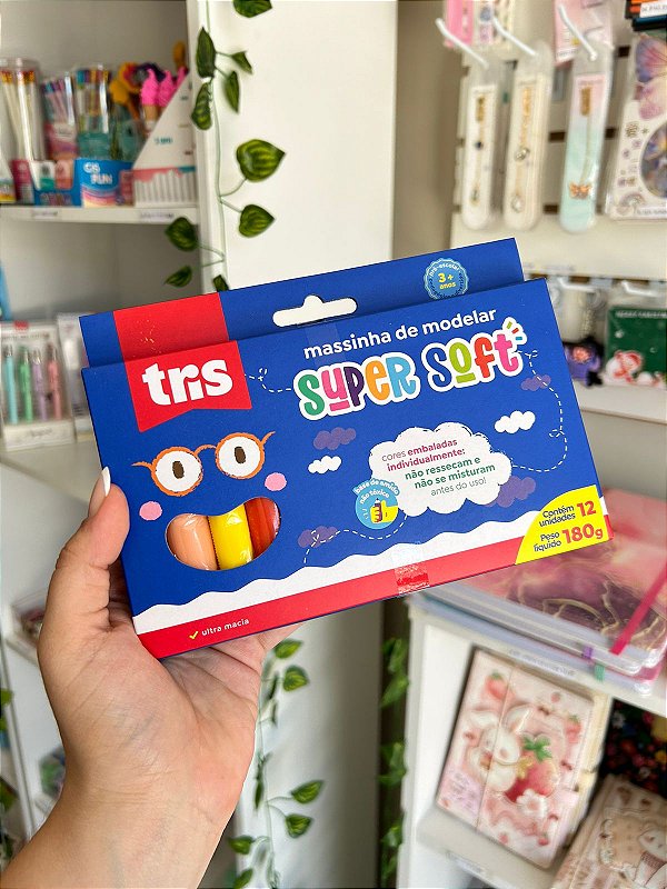 Massa de Modelar Super Soft C/12 Tris 180g