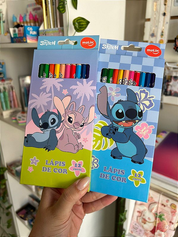 Lápis de Cor Stitch 12 Cores Molin