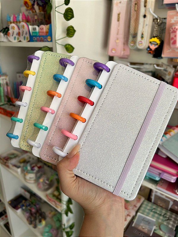 Caderno de Disco A6 Glitter