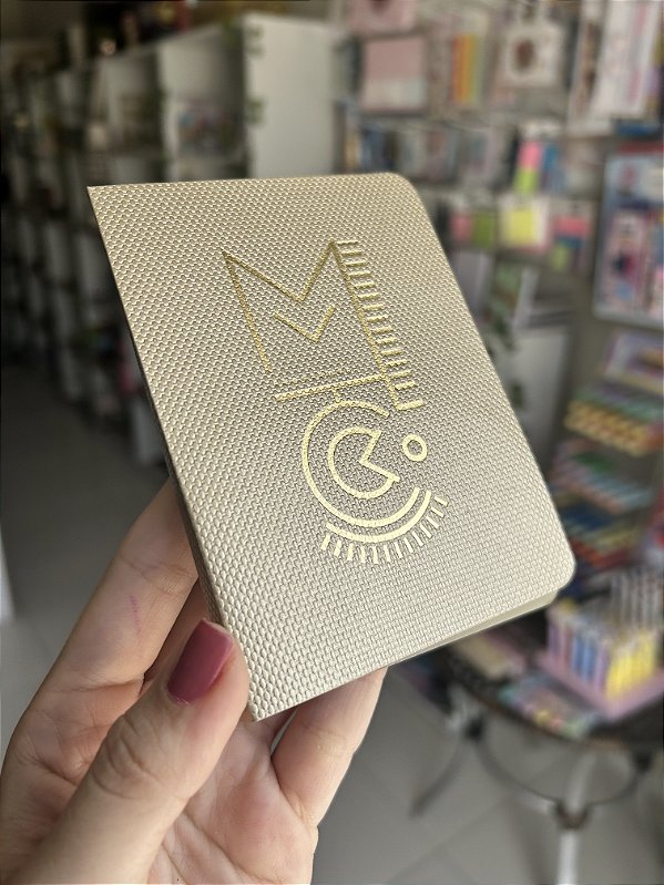 Conjunto 7 Sticky Notes Coleção Metallic Dourado