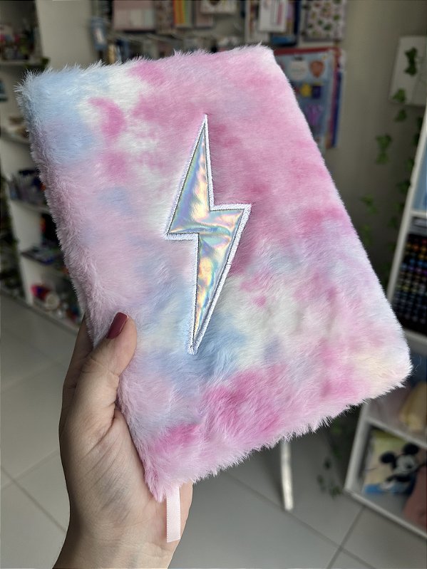 Caderno A5 Rainbow Plush Plastcover