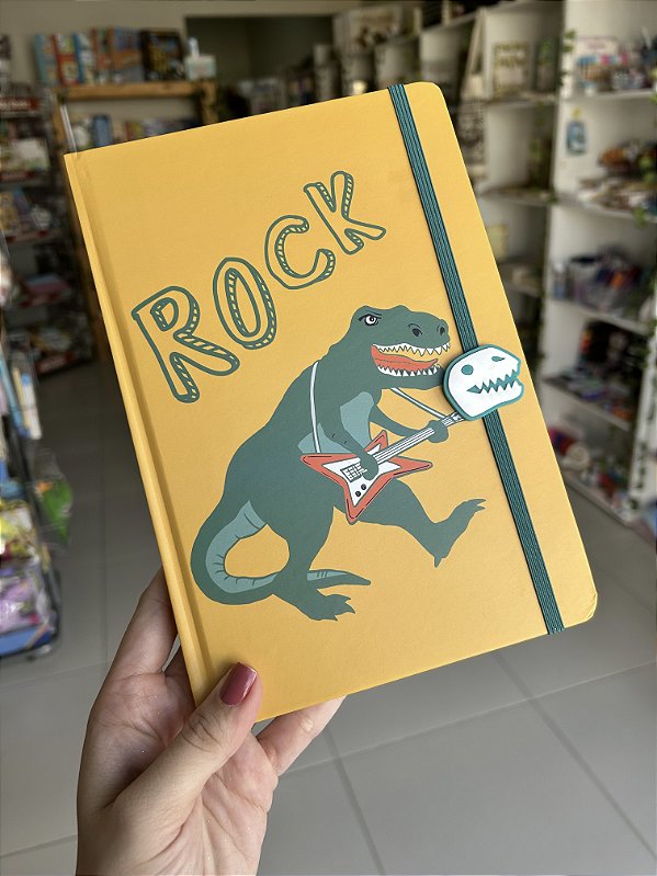 Caderno A5 Dino Rock Capa Dura Plastcover