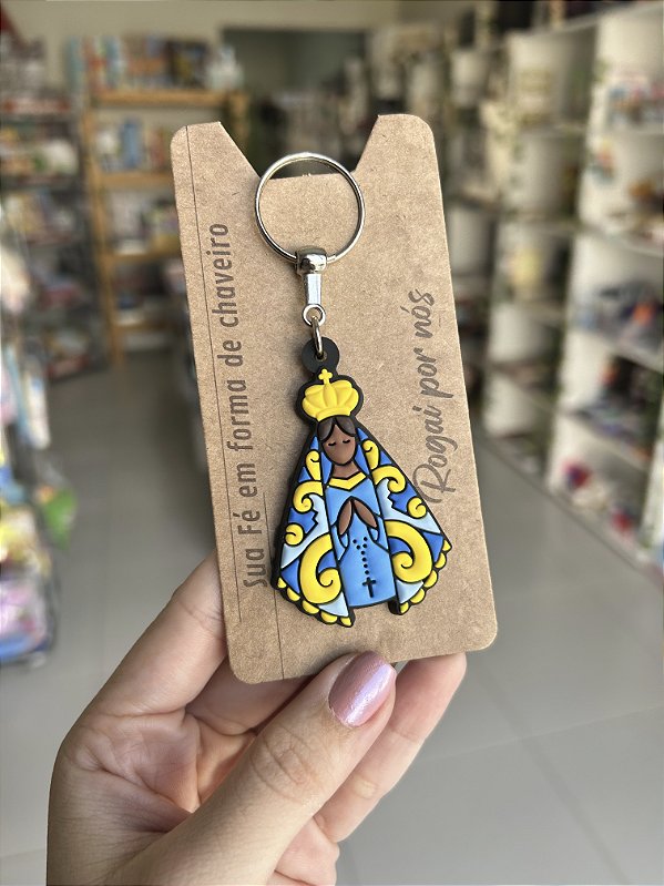 Chaveiro 2D Nossa Senhora Aparecida Vitral