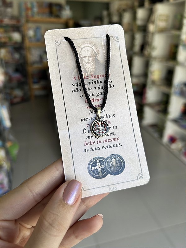 Cordão Medalha de São Bento Resinada