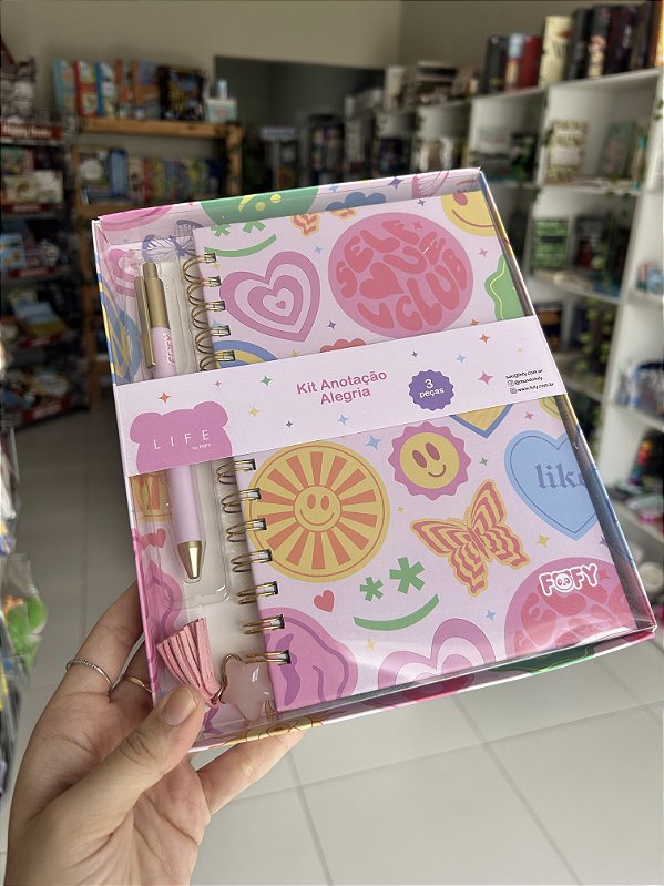 Kit de Anotações Alegria Fofy