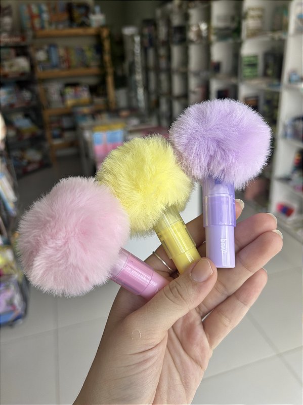 Marca Texto Divertido Pompom C/ Carimbo