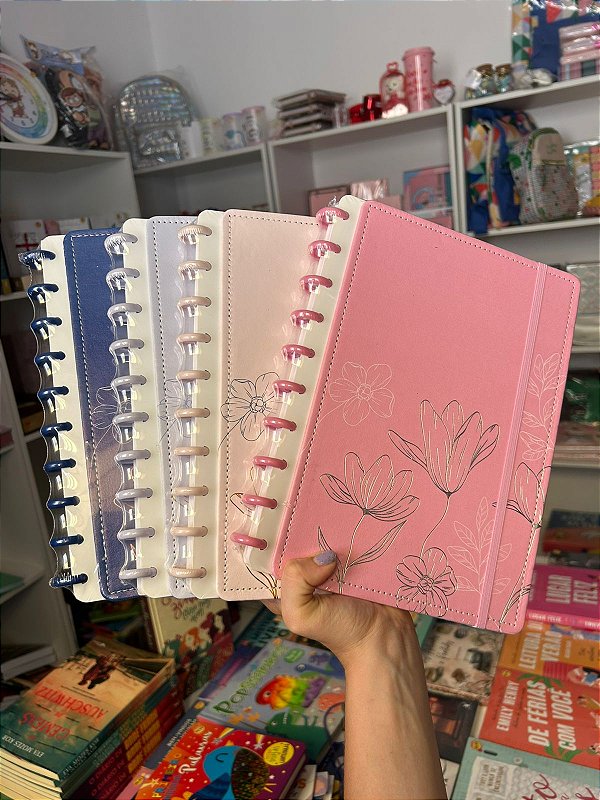 Caderno de Disco Flowers B5