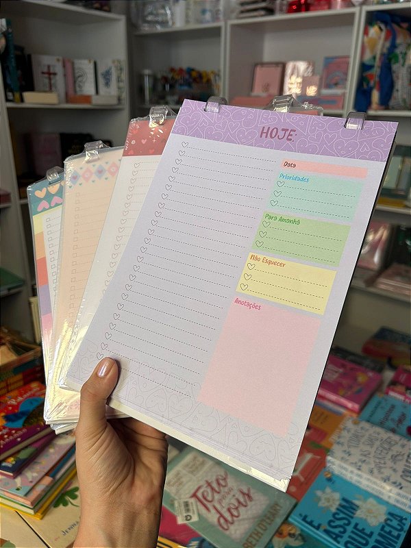 Prancheta Planner Diário Color Vibes