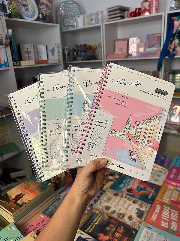 Caderno Espiral A5 Romantic